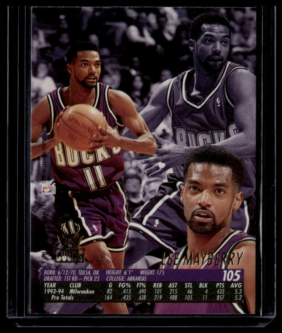 1994-95 Ultra #105 Lee Mayberry