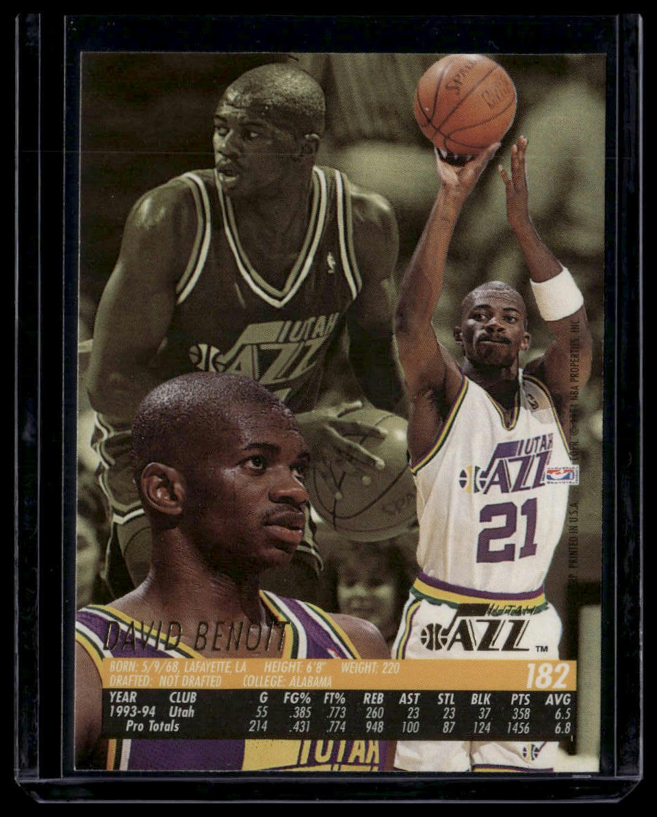1994-95 Ultra #182 David Benoit