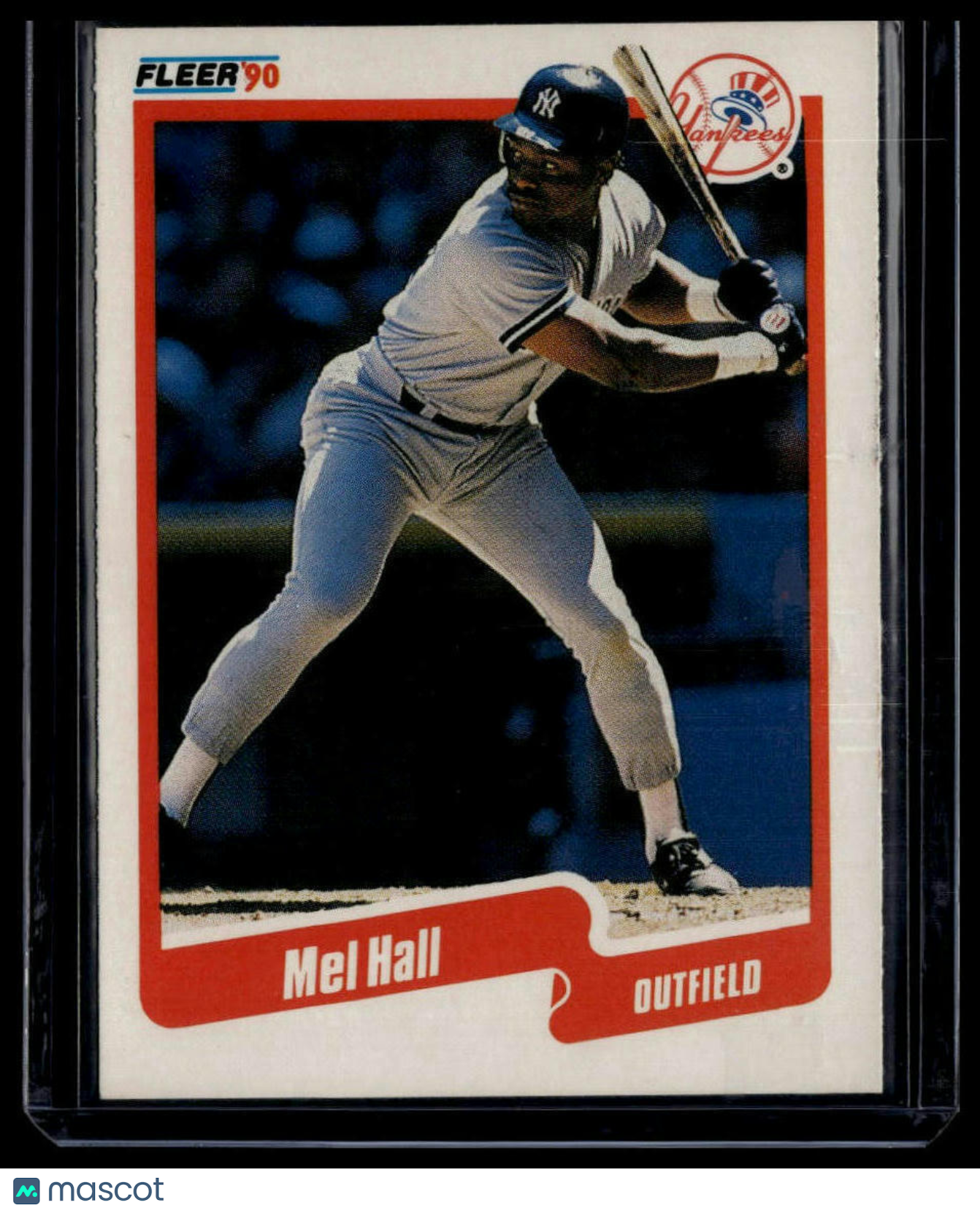 1990 Fleer #444b Mel Hall