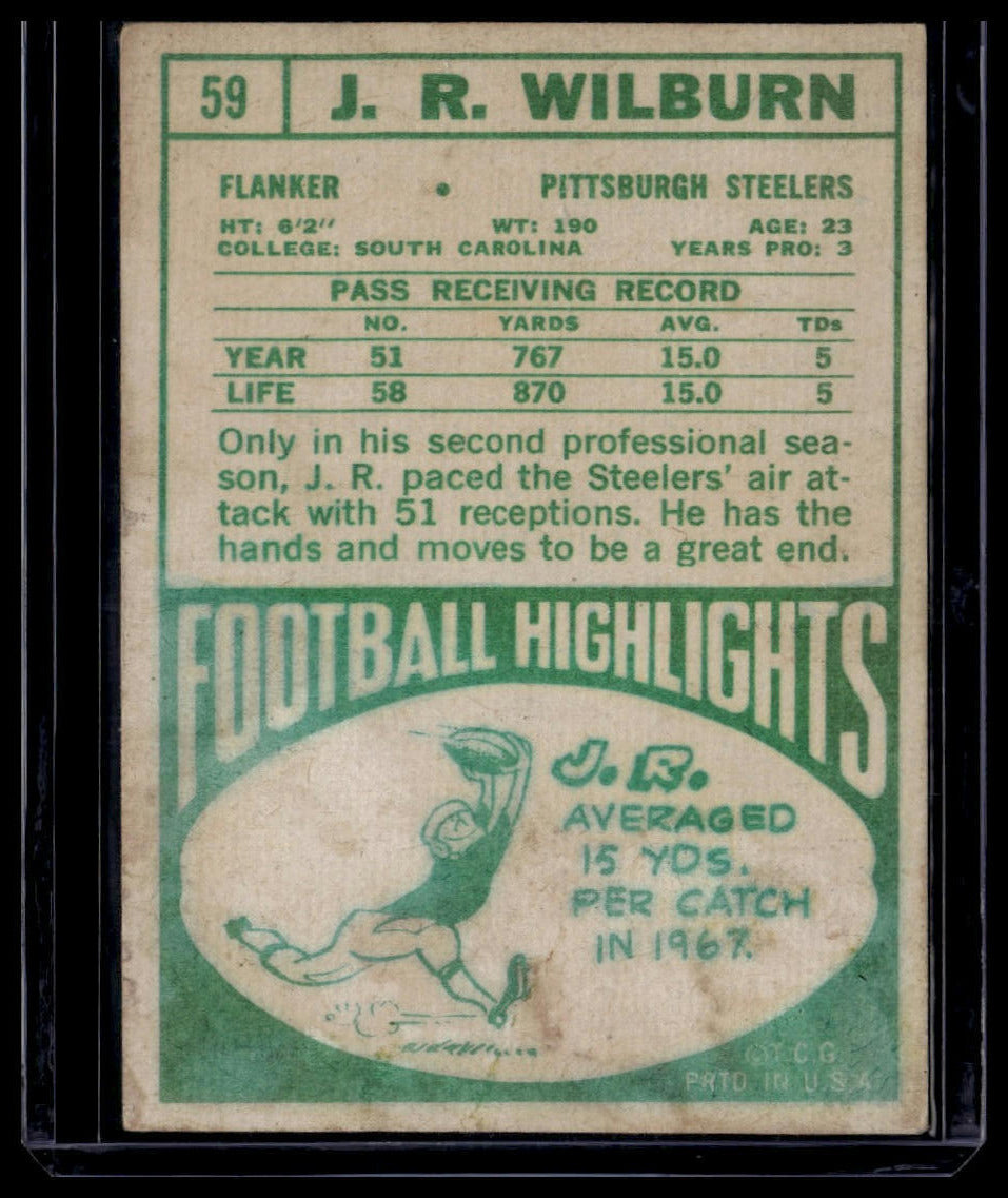 1968 Topps #59 J.R. Wilburn