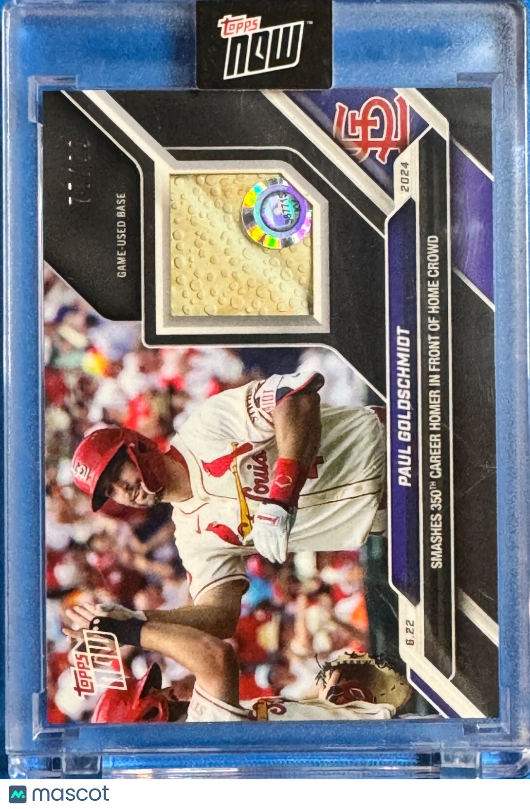 PAUL GOLDSCHMIDT 2024 Topps **350 CAREER HOMER** Game-Used Base Relic SP /99