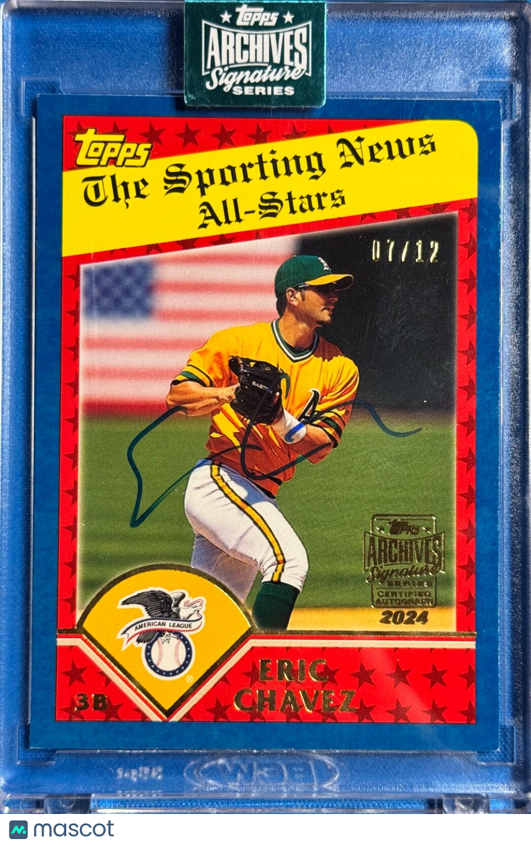 2024 Topps Archives Signature Series Eric Chavez card #359 SP 07/12