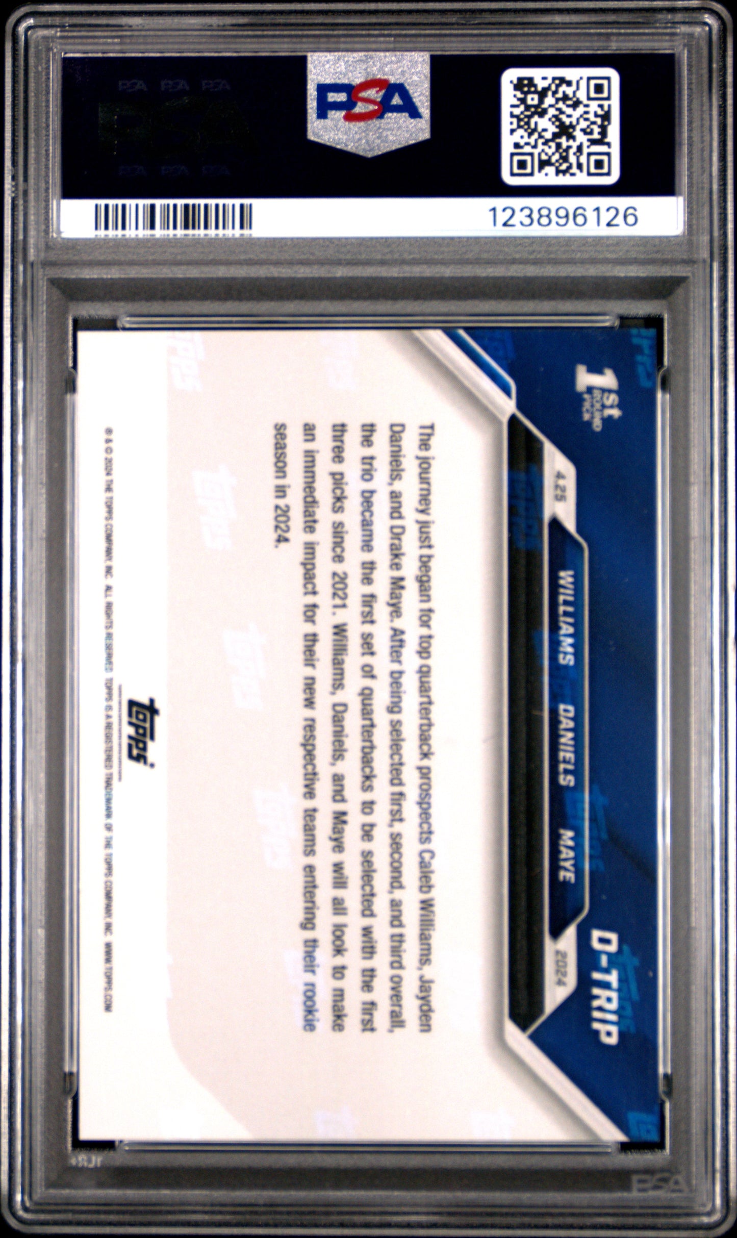 2024 Topps Now Maye Daniels Williams #DTRIP PSA 10
