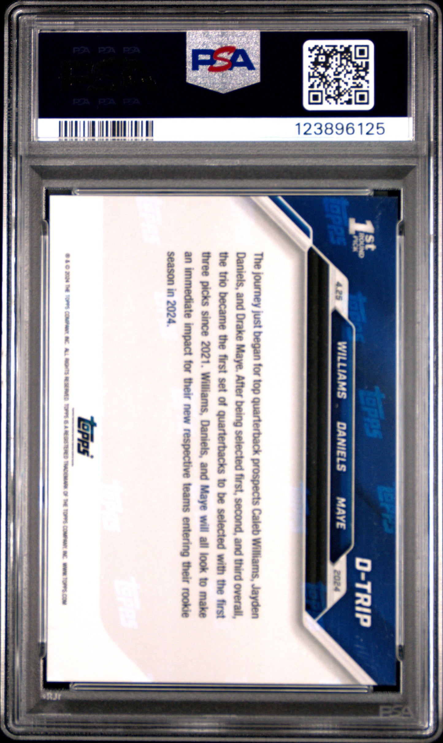 2024 Topps Now Maye Daniels Williams #DTRIP PSA 10