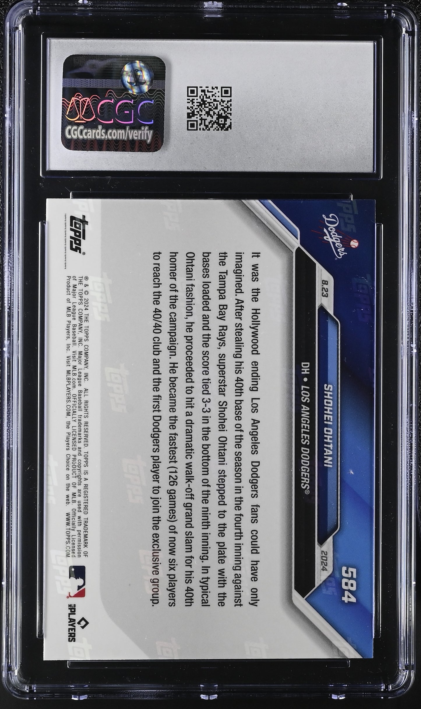 2024 Topps Now Shohei Ohtani #584 CGC 10