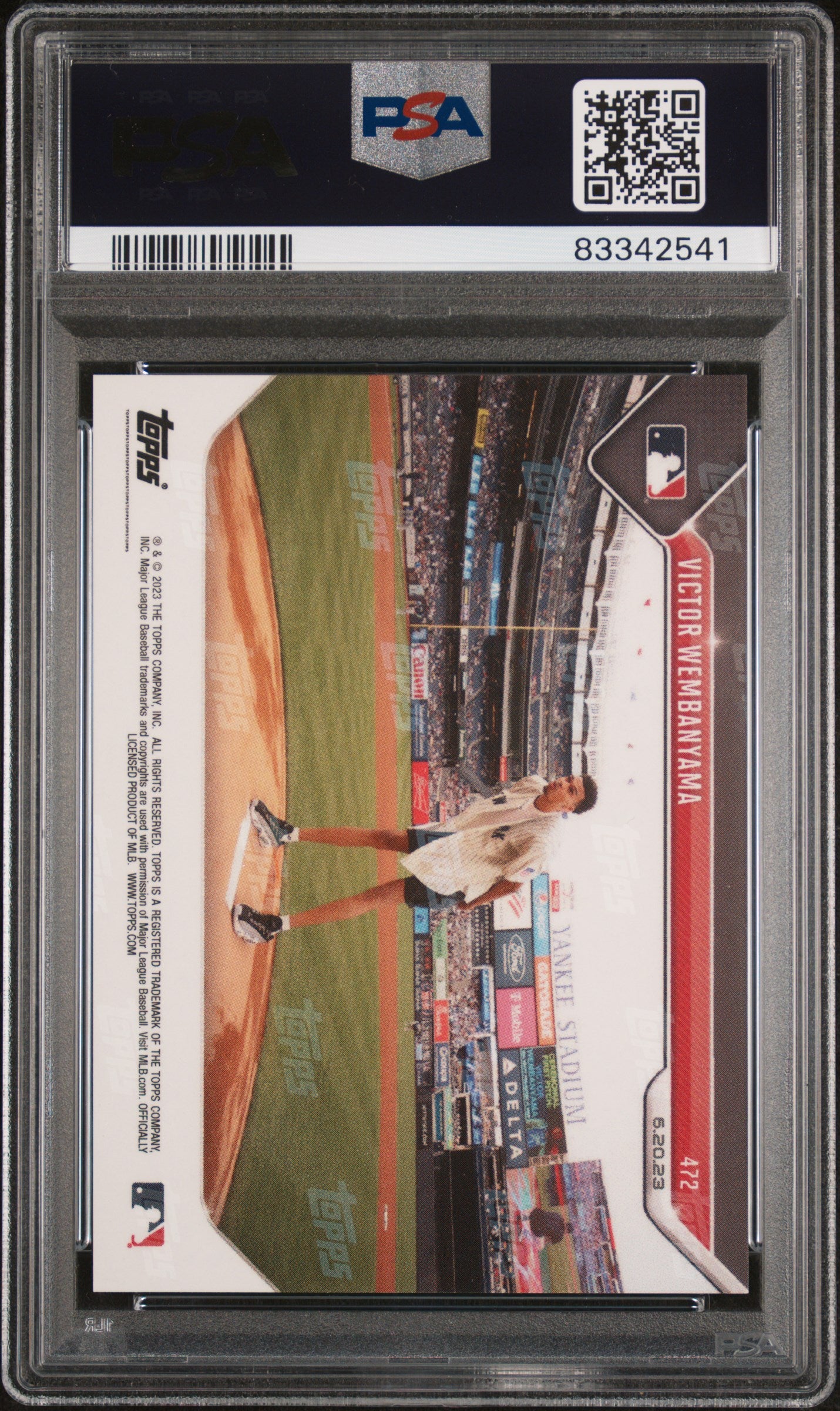 2023 Topps Now Victor Wembanyama #472 PSA 10