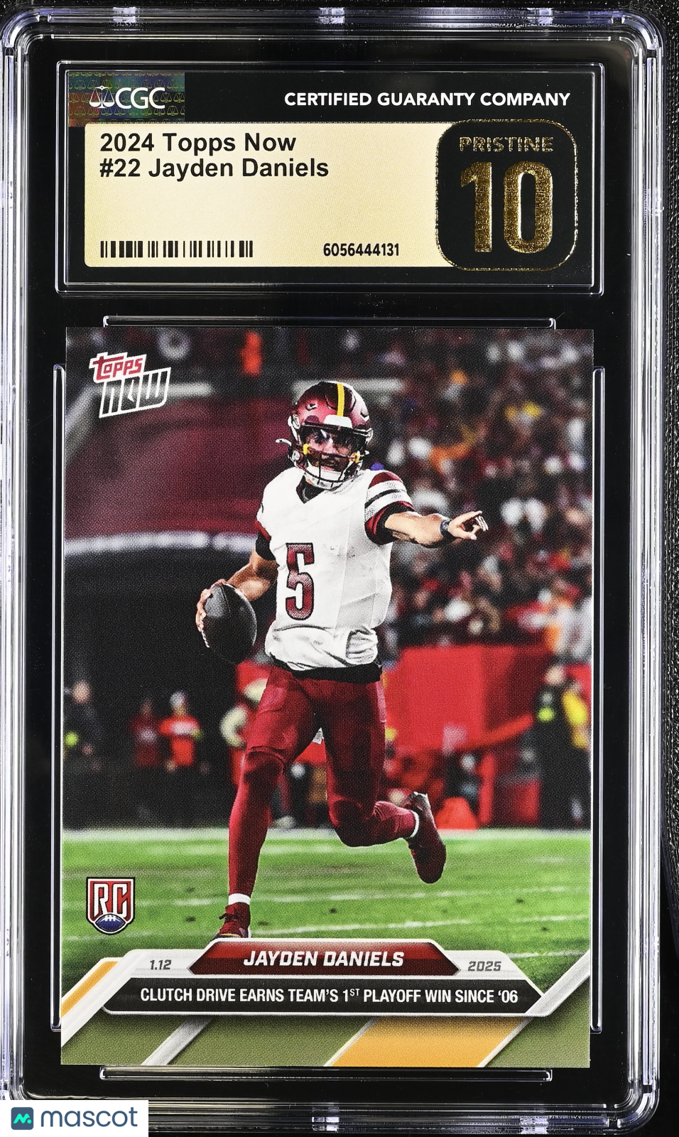 2024 Topps Now Jayden Daniels #22 CGC 10 Pristine Black Label