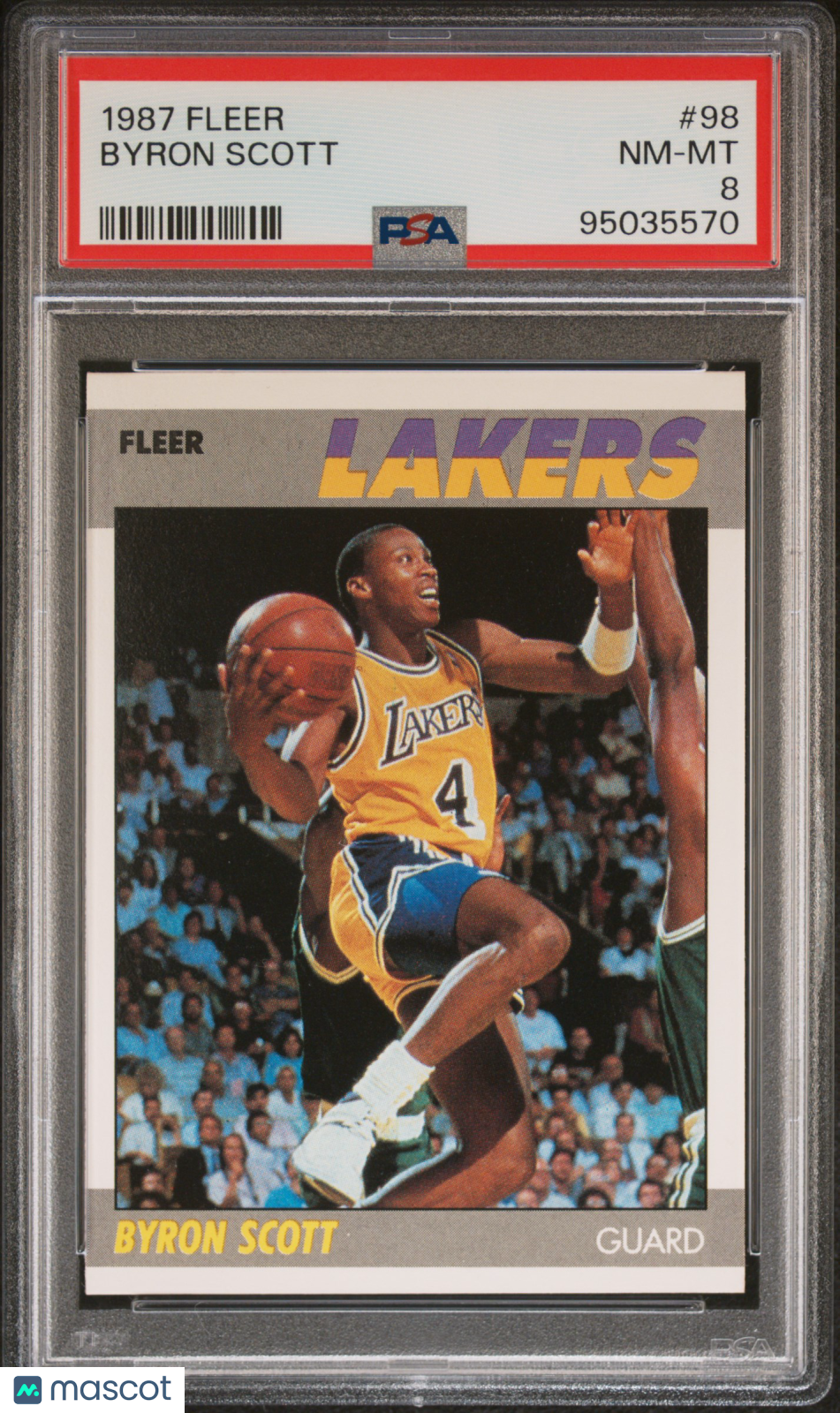 1987 Fleer Byron Scott #98 PSA 8
