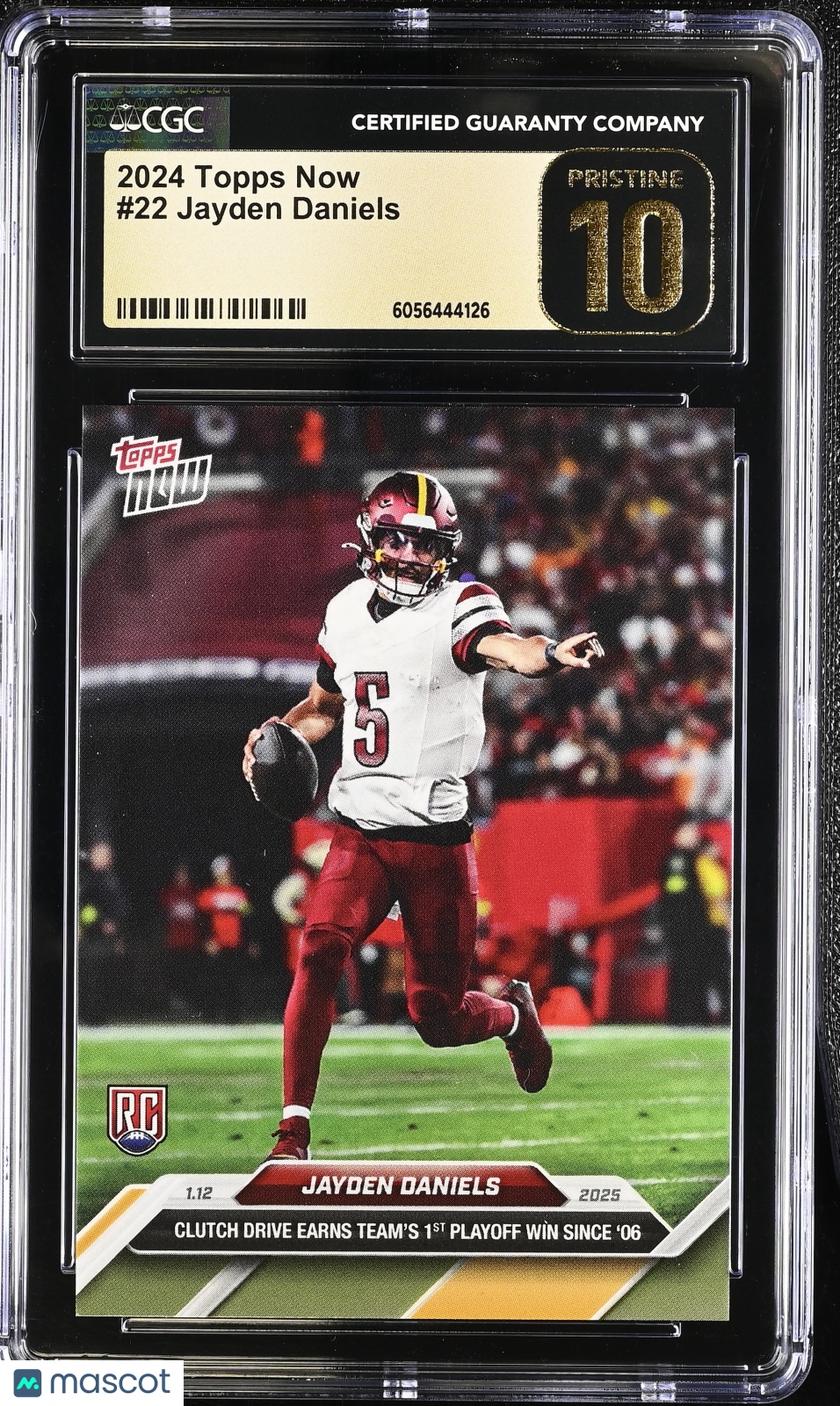 2024 Topps Now Jayden Daniels #22 CGC 10 Pristine Black Label