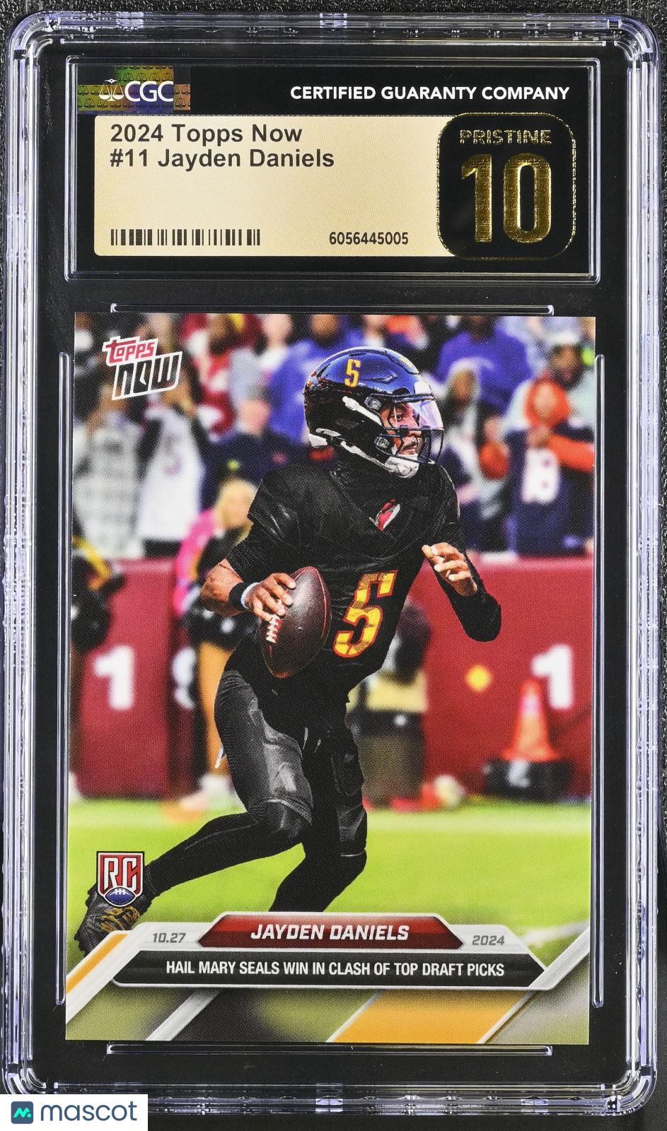 2024 Topps Now Jayden Daniels #11 CGC 10 Pristine Black Label