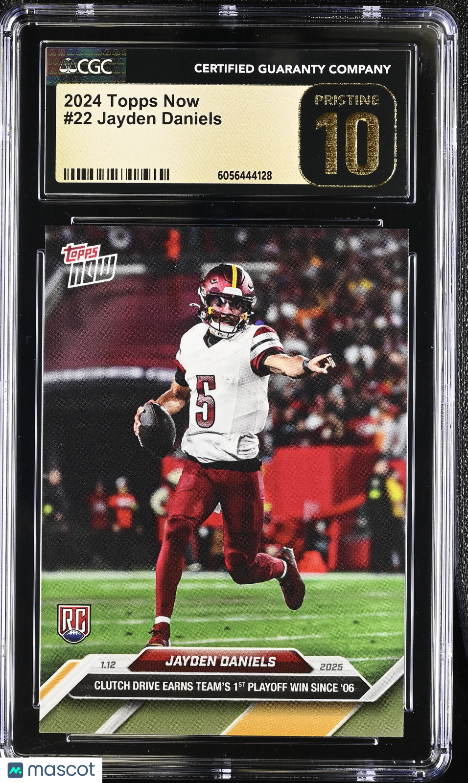 2024 Topps Now Jayden Daniels #22 CGC 10 Pristine Black Label