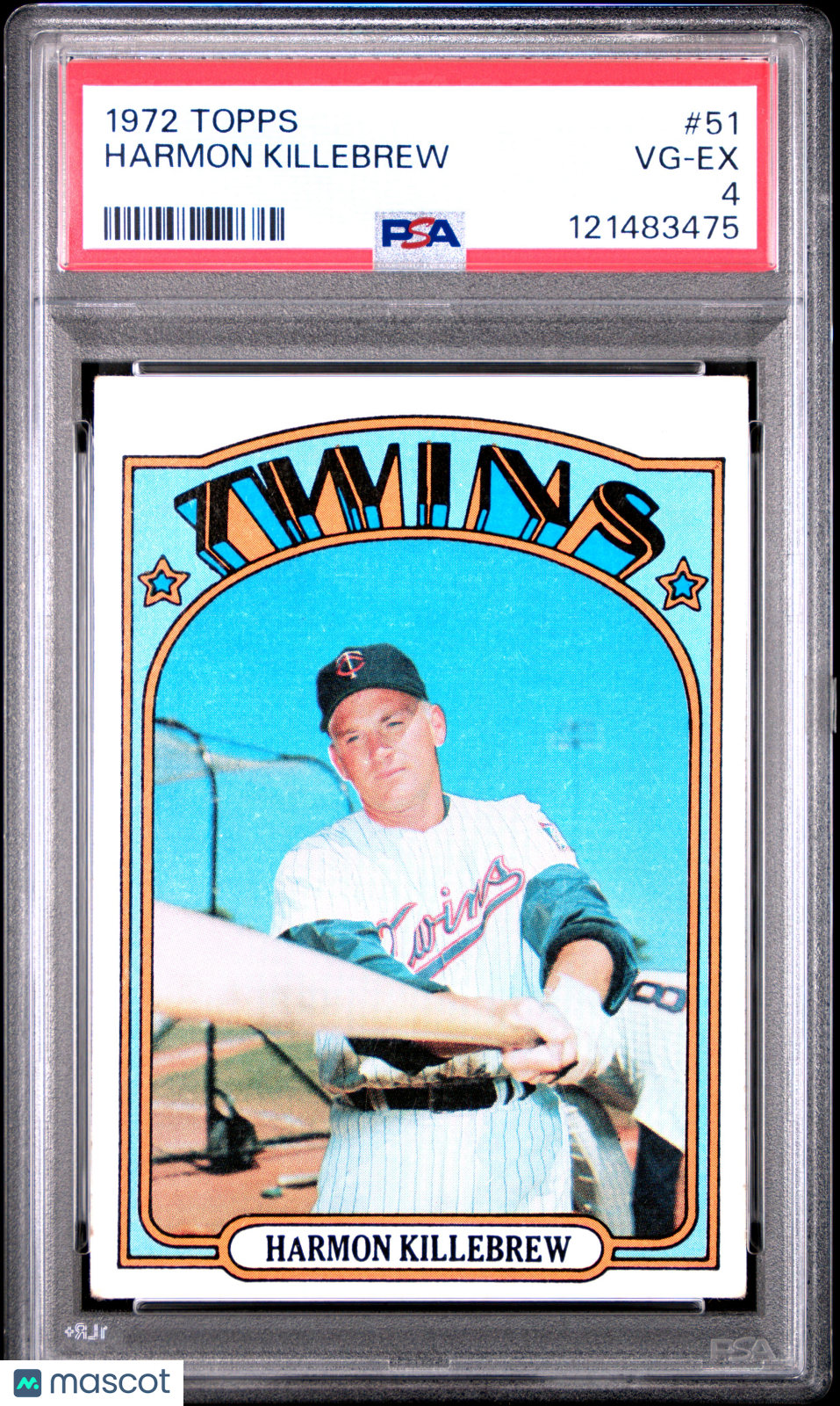 1972 Topps Harmon Killebrew #51 PSA 4