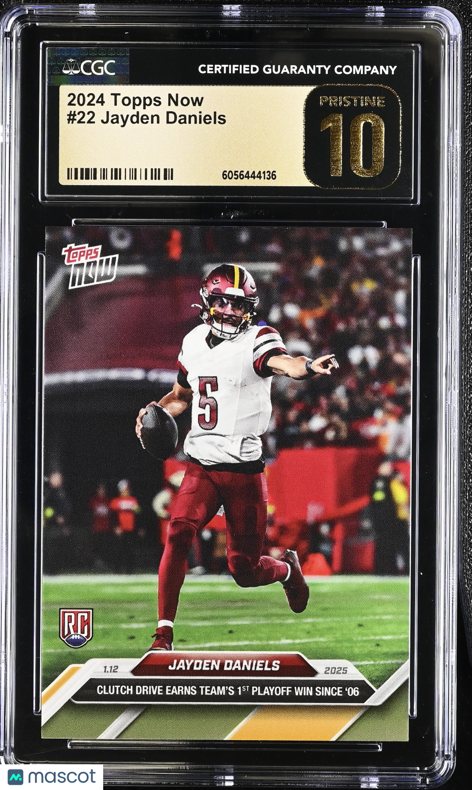 2024 Topps Now Jayden Daniels #22 CGC 10 Pristine Black Label