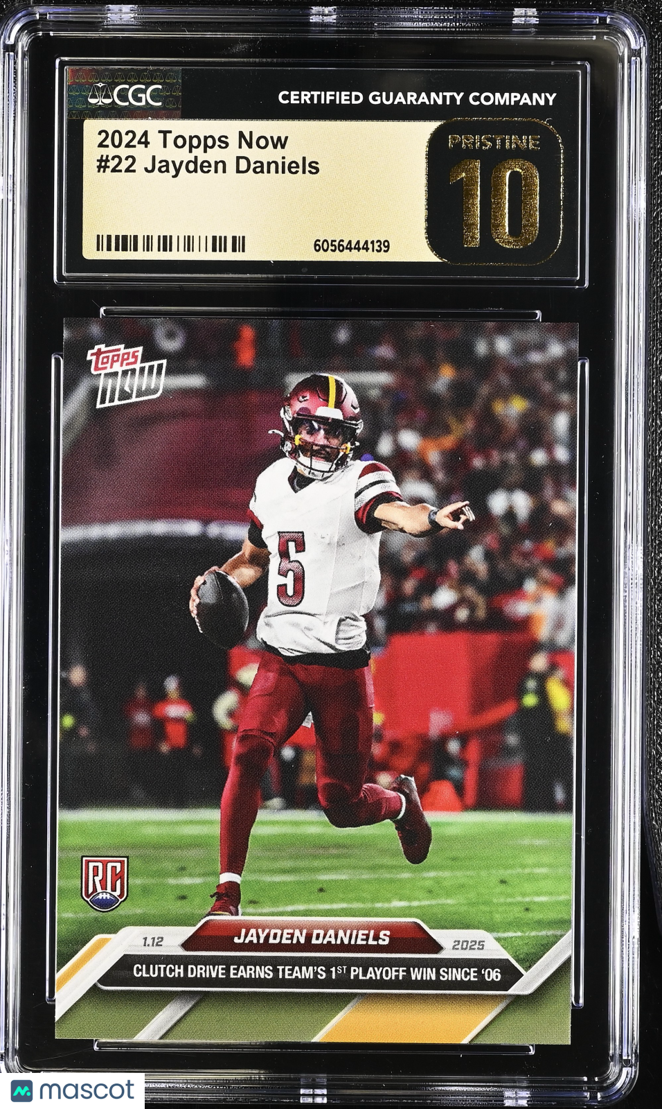2024 Topps Now Jayden Daniels #22 CGC 10 Pristine Black Label
