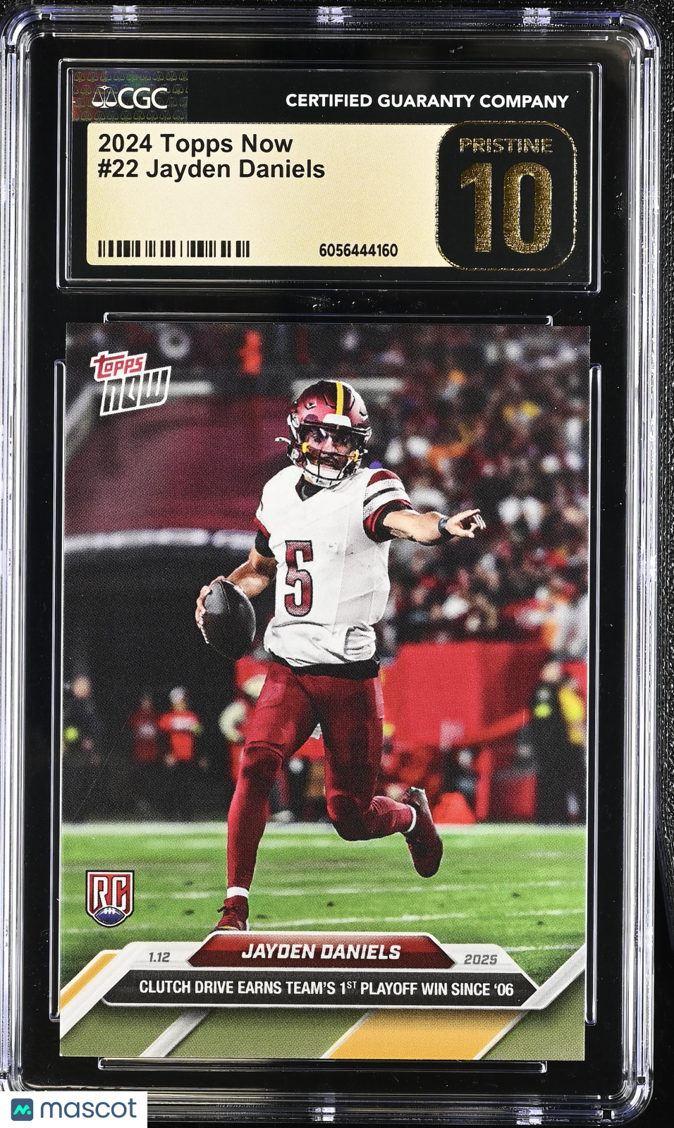 2024 Topps Now Jayden Daniels #22 CGC 10 Pristine Black Label