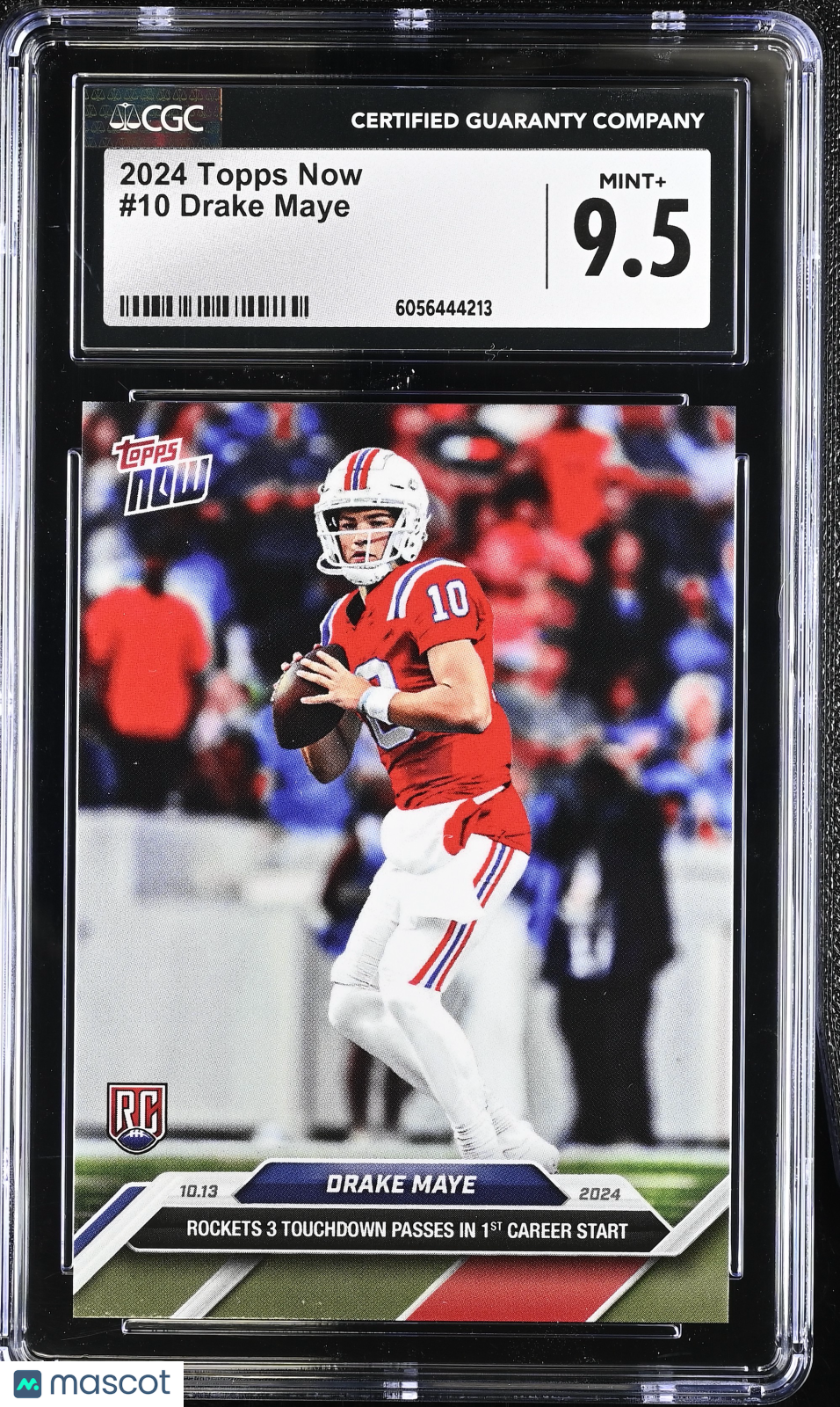 2024 Topps Now Drake Maye #10 CGC 9.5
