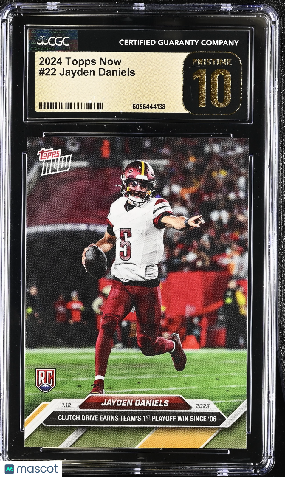 2024 Topps Now Jayden Daniels #22 CGC 10 Pristine Black Label