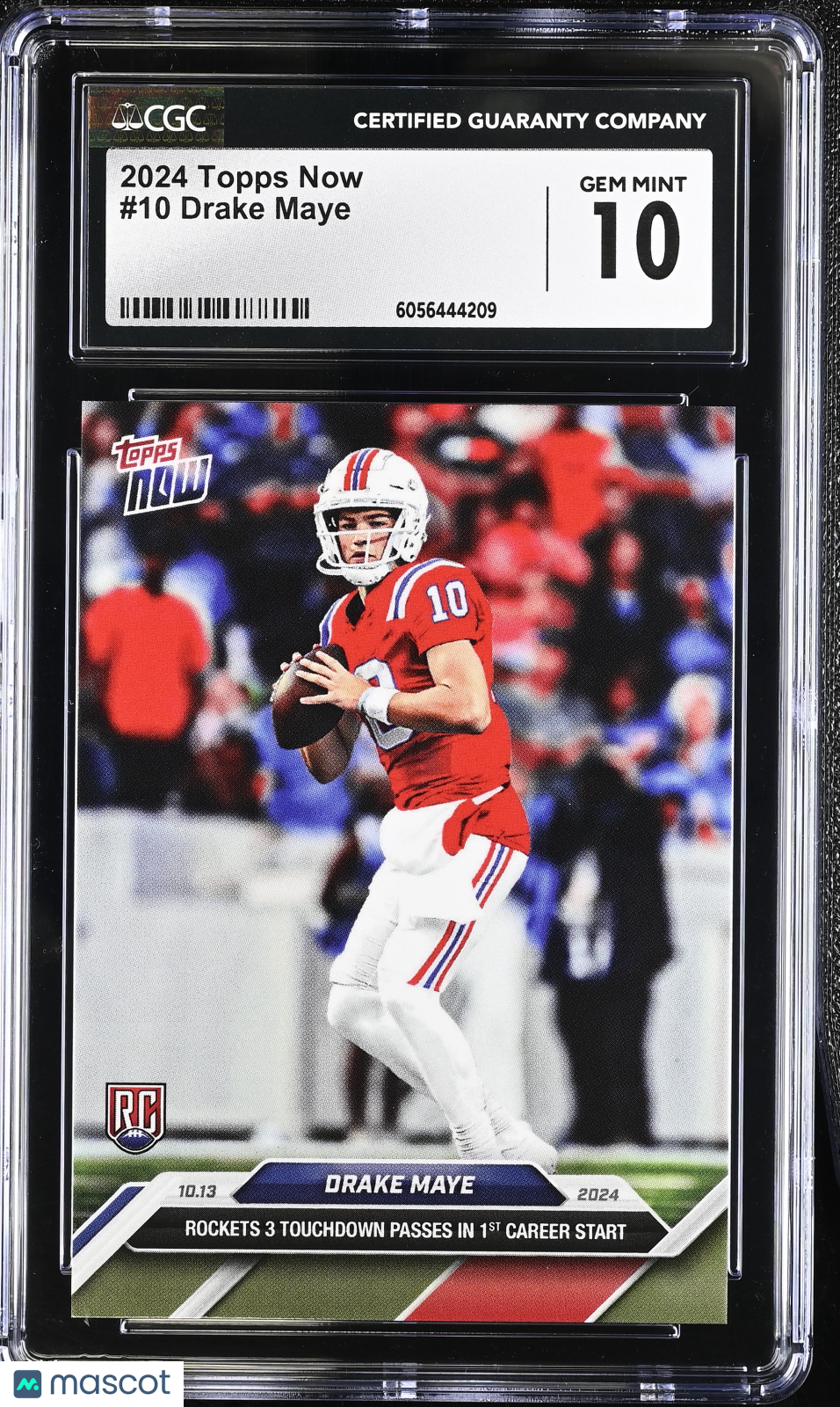 2024 Topps Now Drake Maye #10 CGC 10