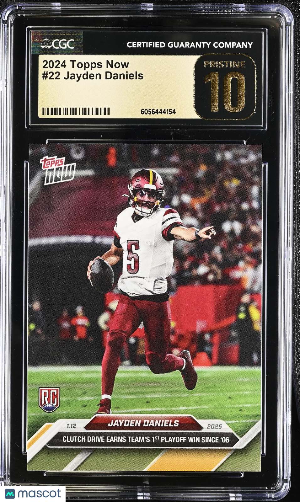 2024 Topps Now Jayden Daniels #22 CGC 10 Pristine Black Label