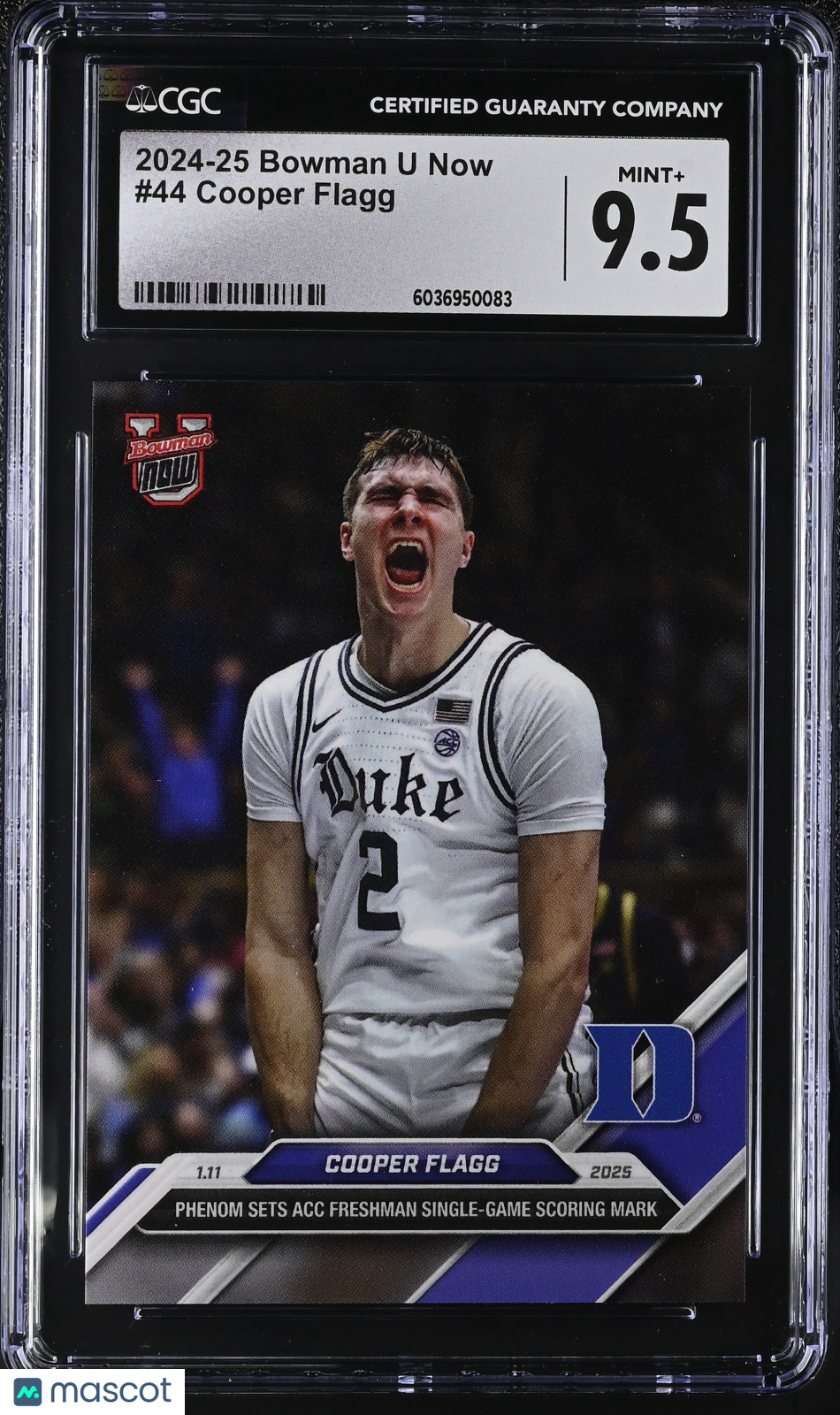 2024-25 Bowman U Now Cooper Flagg #44 CGC 9.5