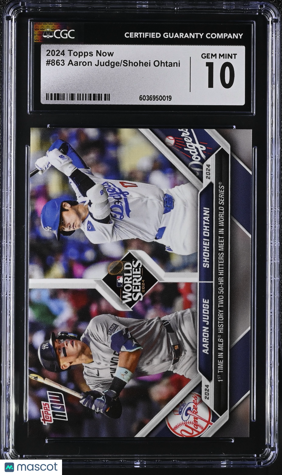 2024 Topps Now Aaron Judge/Shohei Ohtani #863 CGC 10