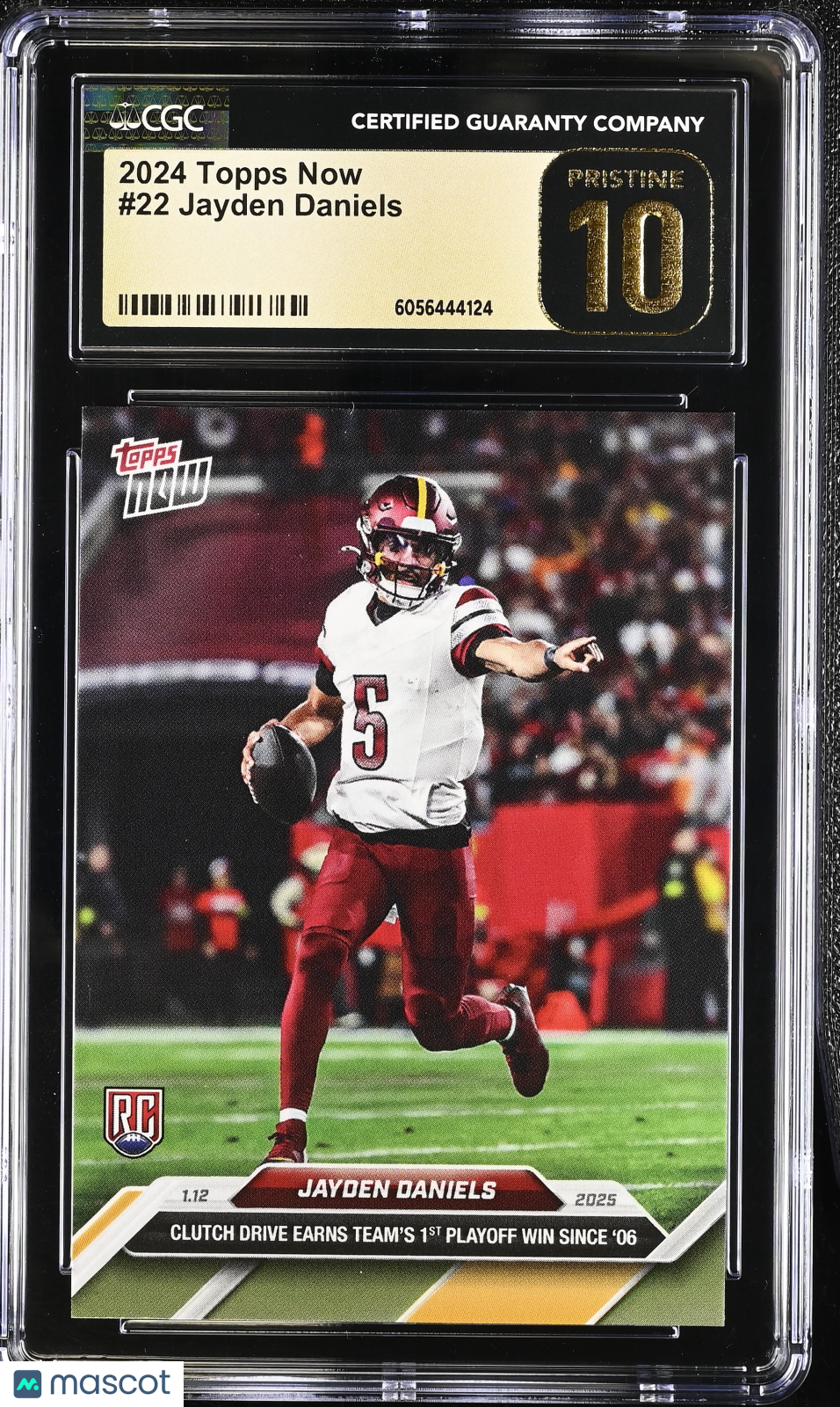 2024 Topps Now Jayden Daniels #22 CGC 10 Pristine Black Label