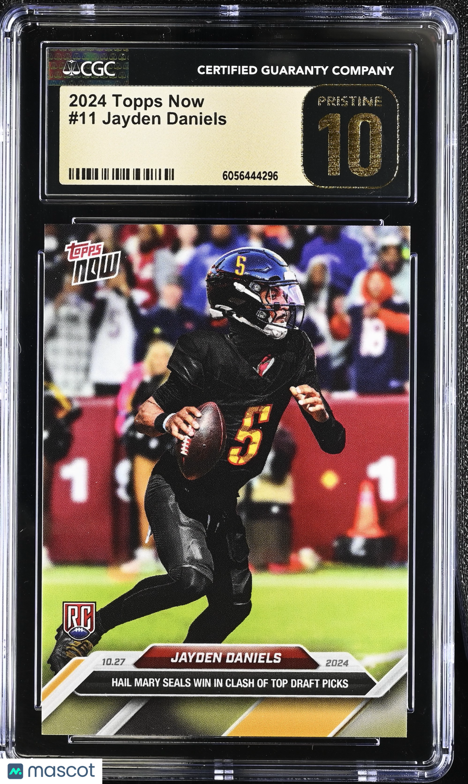 2024 Topps Now Jayden Daniels #11 CGC 10 Pristine Black Label