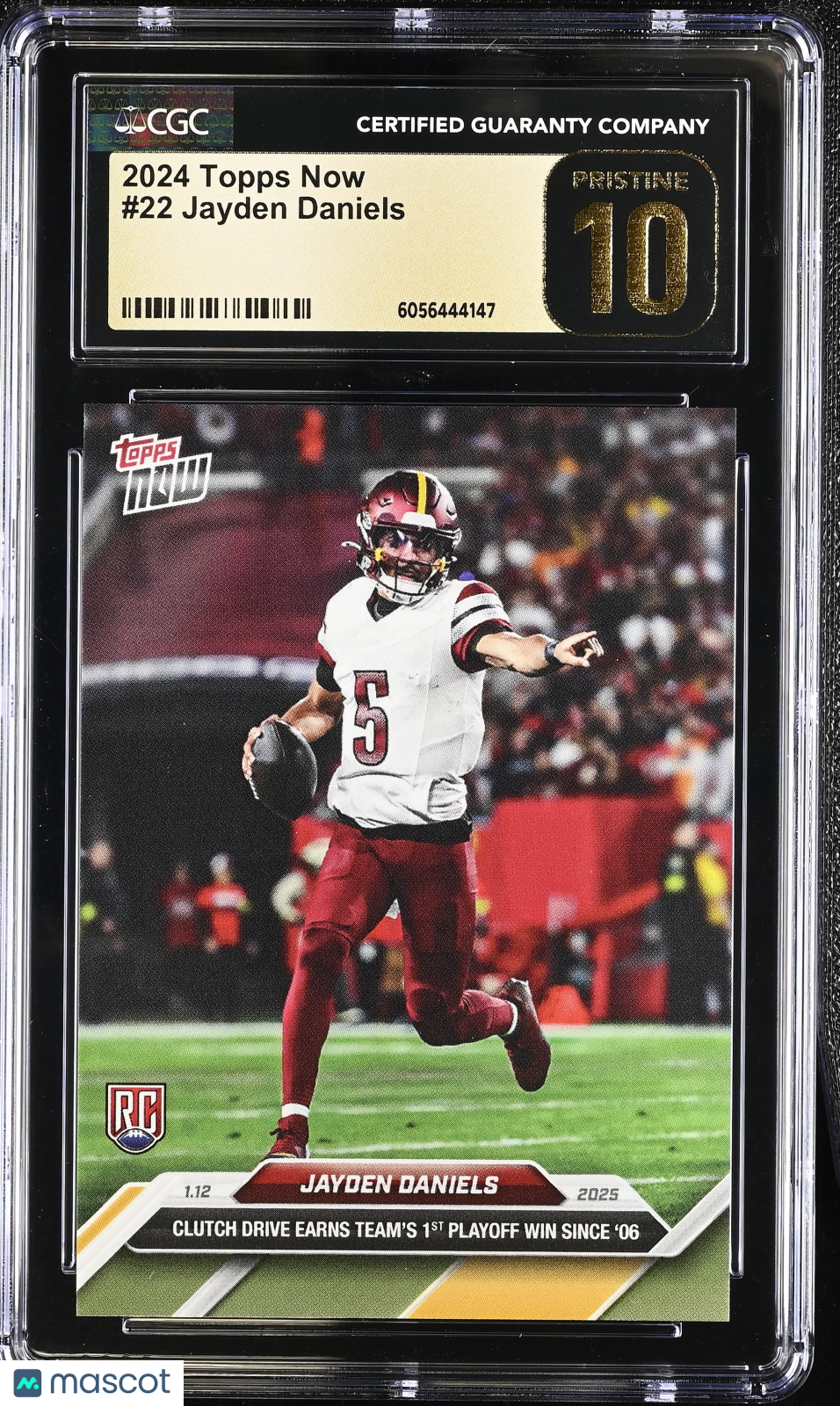 2024 Topps Now Jayden Daniels #22 CGC 10 Pristine Black Label
