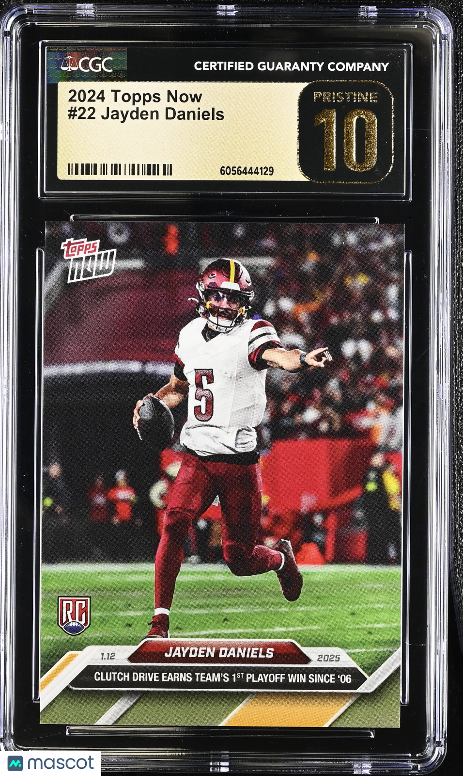 2024 Topps Now Jayden Daniels #22 CGC 10 Pristine Black Label