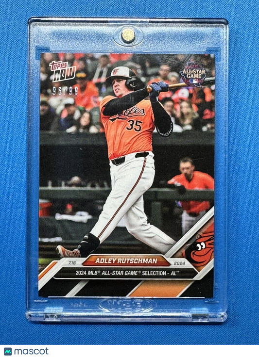 Adley Rutschman 2024 Topps Now Card #ASG-AR Black SP 96/99 All-Star Game Select