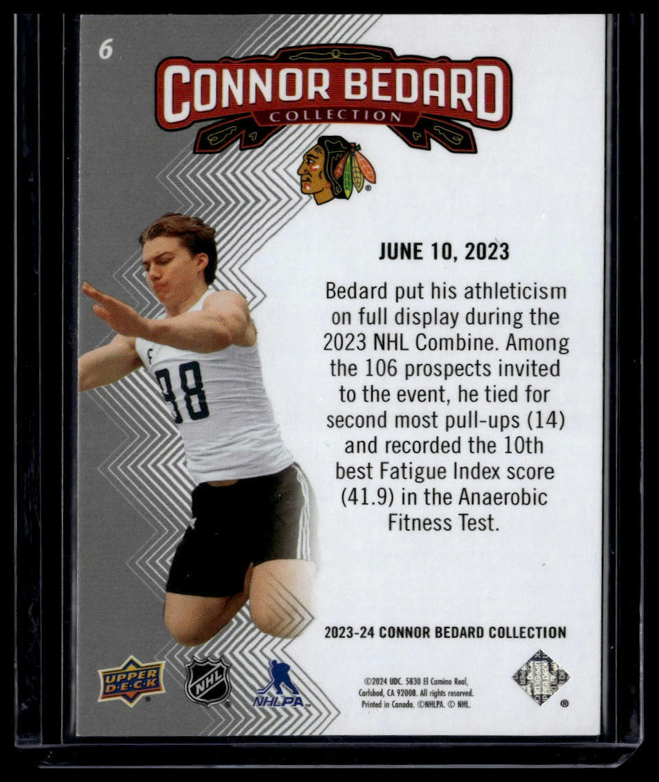 2023-24 Upper Deck Connor Bedard Collection #6 Connor Bedard