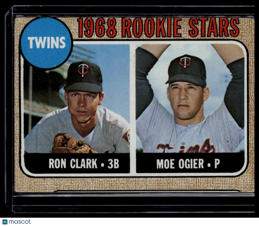 1968 Topps #589 Twins 1968 Rookie Stars (Ron Clark / Moe Ogier) None