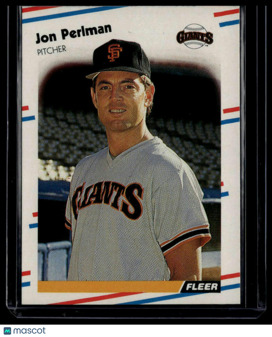 1988 Fleer #93 Jon Perlman