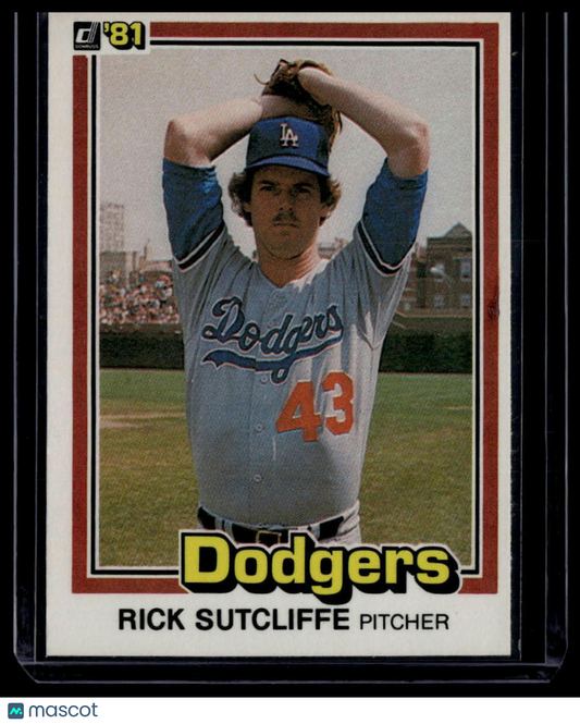 1981 Donruss #418 Rick Sutcliffe
