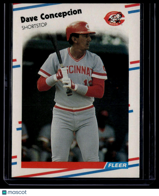 1988 Fleer #229 Dave Concepcion