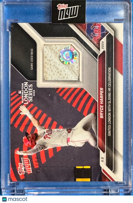 Bryce Harper 2024 Topps Now Card #277A  GU MLB Base SP /99  London Series