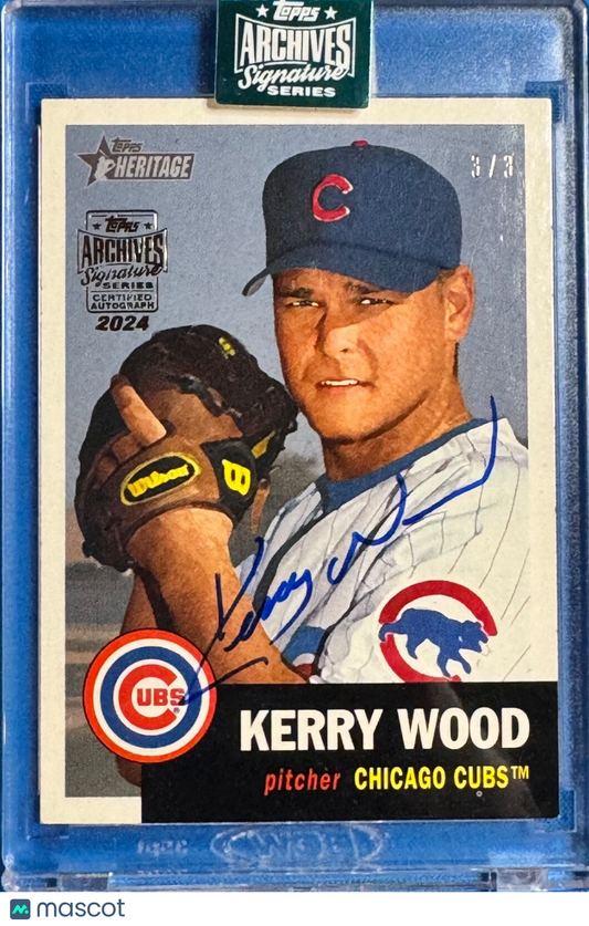 2024 Topps Archives Signature Series Kerry Wood Heritage #248 SP 3/3 Cubs