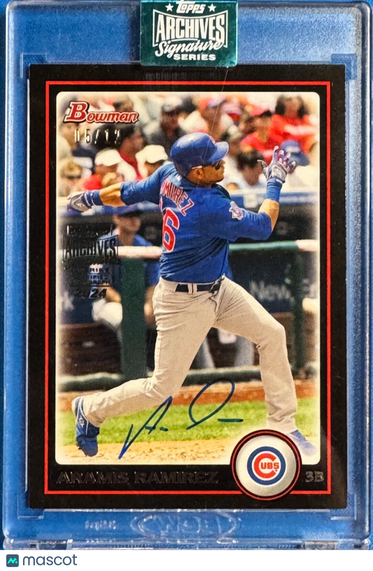 2024 Topps Archives Signature Series Bowman Aramis Ramirez #82 SP 5/12