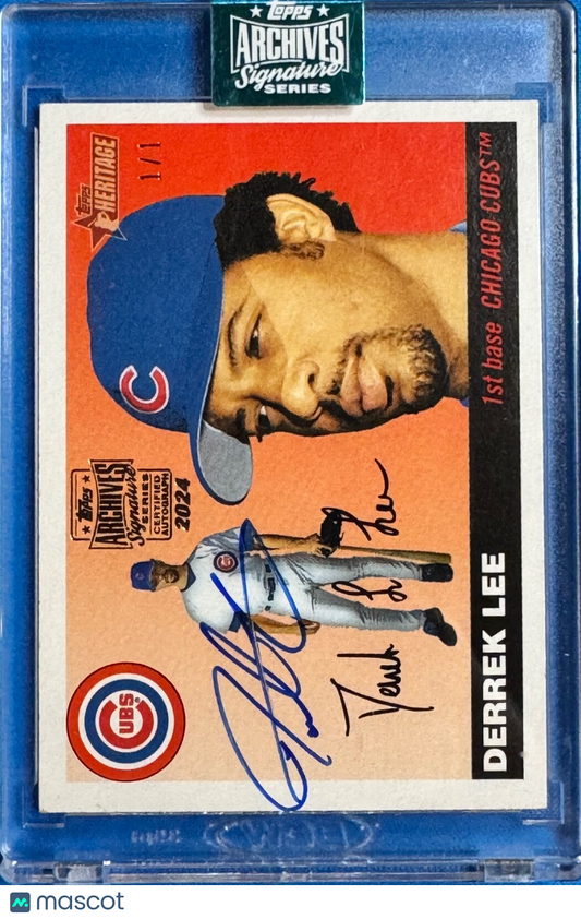 2024 Topps Archives Signature Series Heritage Derrek Lee #354 SP 1/1 Cubs