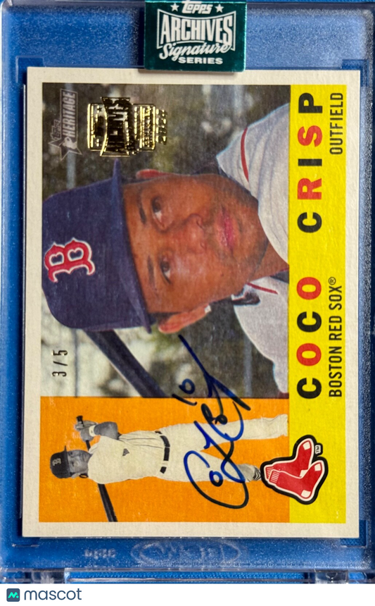 2024 Topps Archives Signature Series Heritage Coco Crisp card #363 SP 3/5