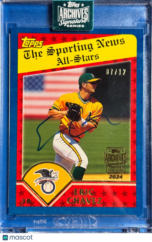 2024 Topps Archives Signature Series Eric Chavez card #359 SP 07/12