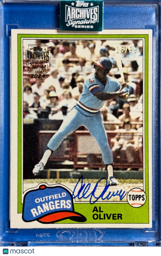 2024 Topps Archives Signature Series Al Oliver card #70 SP 15/99