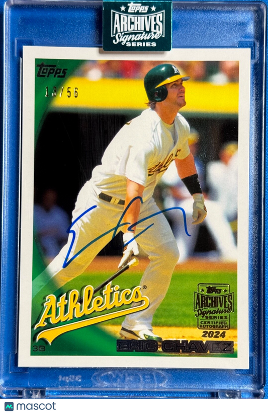 2024 Topps Archives Signature Series Eric Chavez card #613 SP 13/56