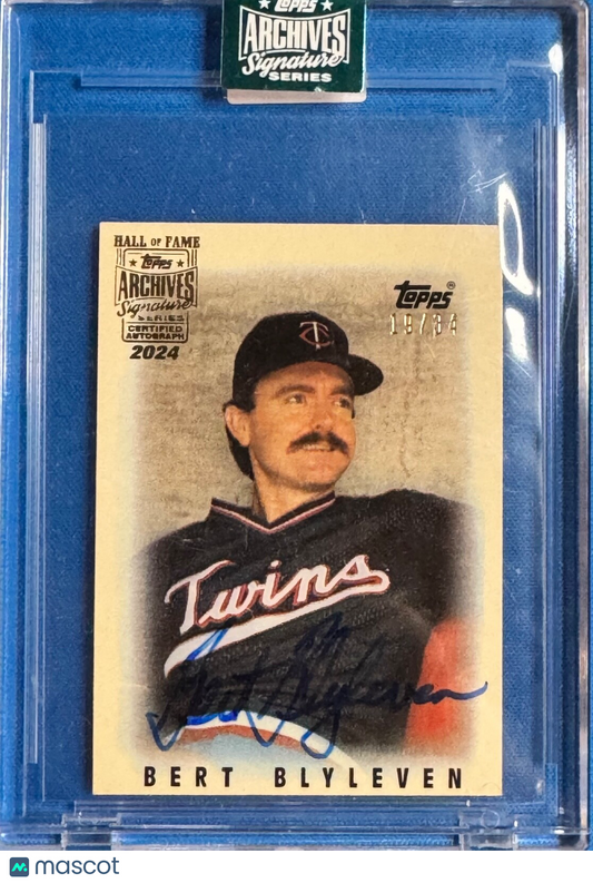2024 Topps Archives Signature Series Bert Blyleven card #23 SP 19/34