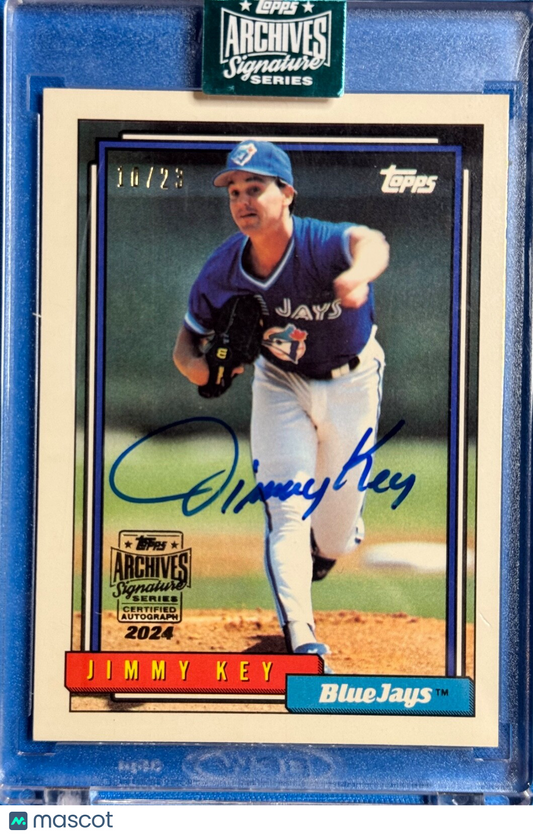 2024 Topps Archives Signature Series Jimmy Key card #482 SP 10/23