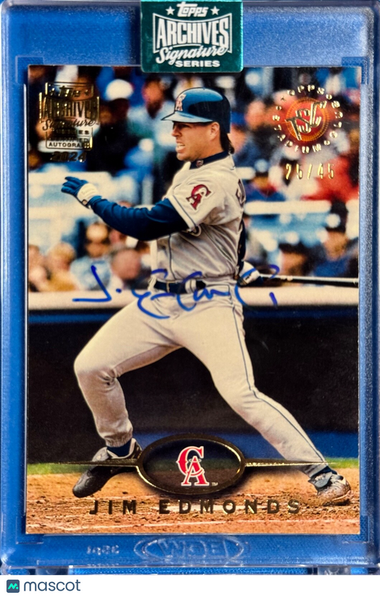 2024 Topps Archives Signature Series Jim Edmonds card #40 SP 25/45