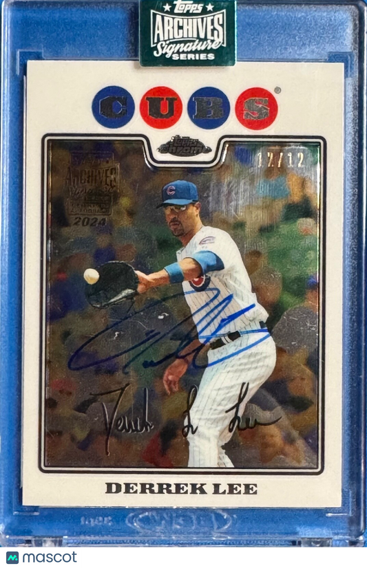 2024 Topps Archives Signature Series Derrek Lee card #91 SP 12/12