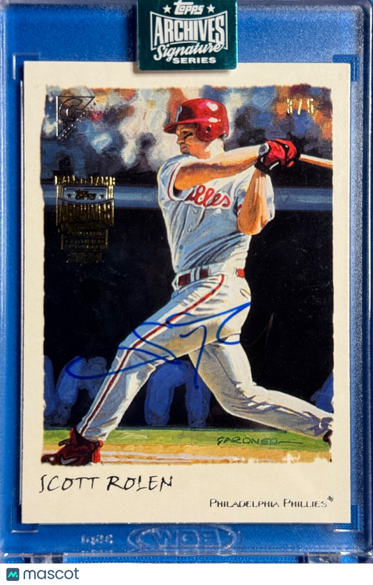 2024 Topps Archives Signature Series Scott Rolen Gallery Card #144 SP 3/5