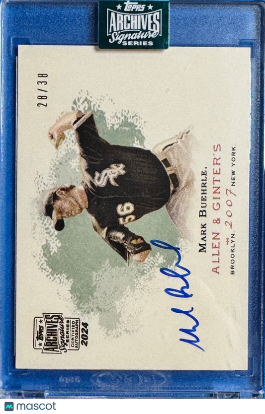 2024 Topps Archives Signature Series  Mark Buehrle Ginter Card #299 SP 28/38