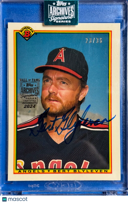 2024 Topps Archives Signature Series Bert Blyleven Bowman Card #285 SP 23/36